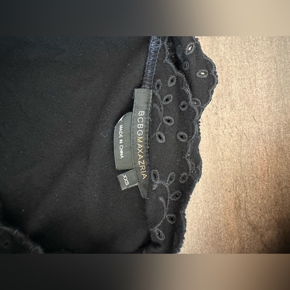 SOLD BCBGMaxazria Black Blouse - XXS - Picture 3 of 6